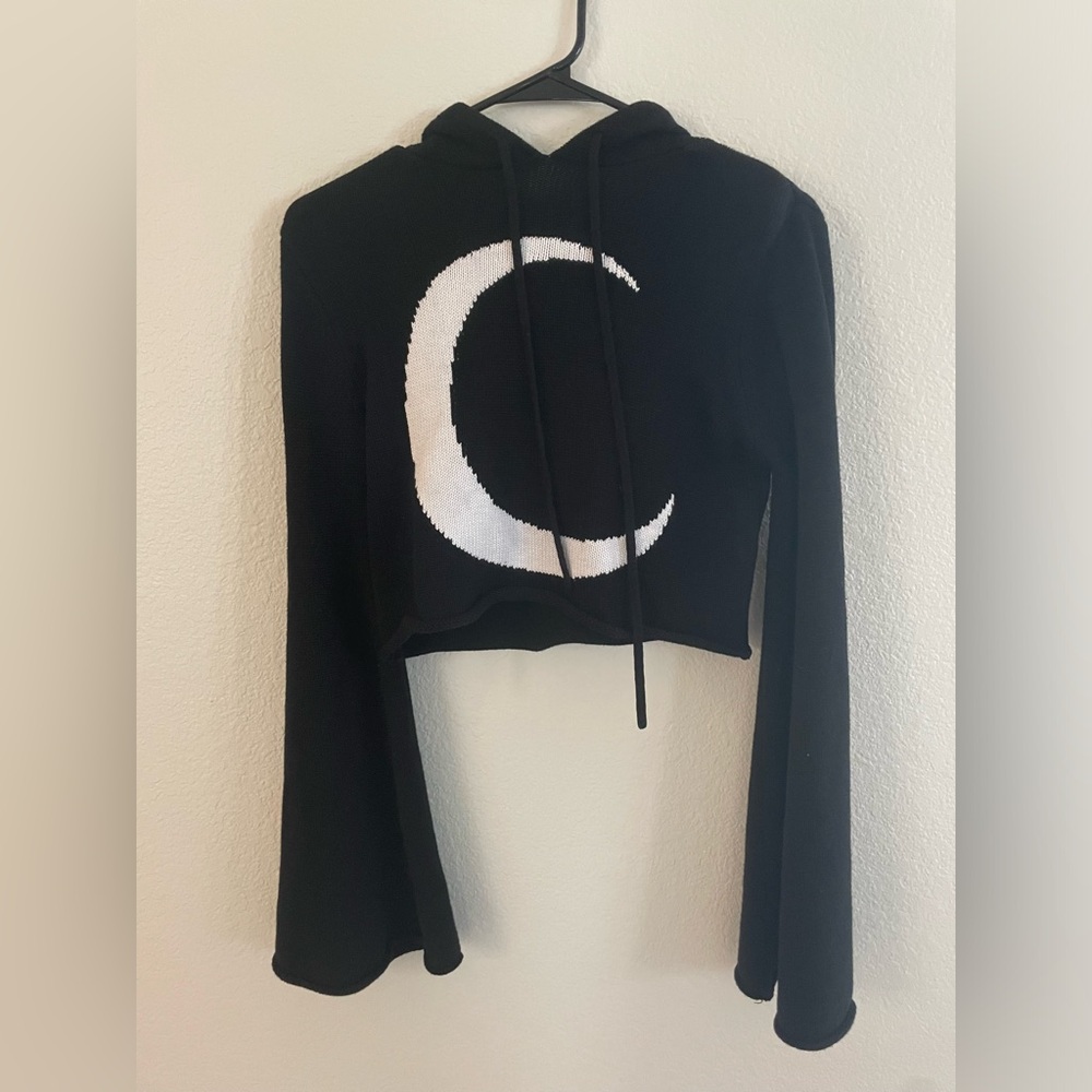 Kill Star cropped moon hoodie
